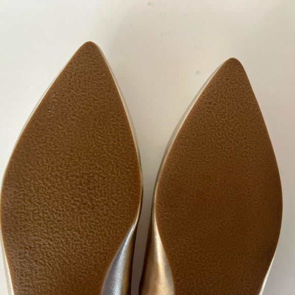 Jack Rogers Metallic Rhinestone Pointed Ballet Flat, size 10 - Picture 11 of 13